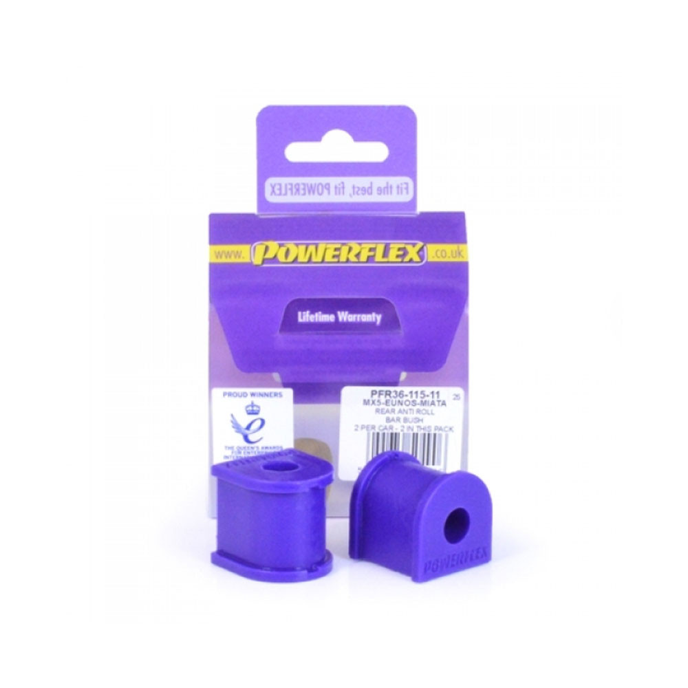 Silentbloc Powerflex pentru bară antiruliu spate 11 mm Mazda MX5 (2 bucăți) - PF-R36115-11-2 - PFR36-115-11 - 5055676504906