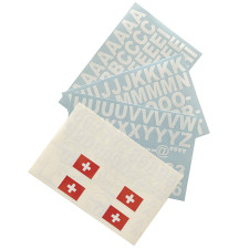 Zelfklevend vel Letters/Badges/Zwitserse vlag - DE-LETTRES-CH - 3661768378274