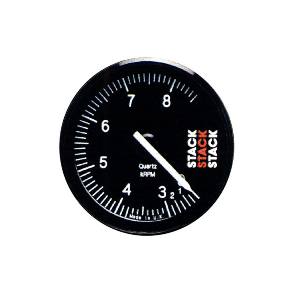 Stack Pro 0-3-8.5 revcounter Diameter 80mm black - ST-400-0-3-8500 - ST400-0385 - 3661768100936