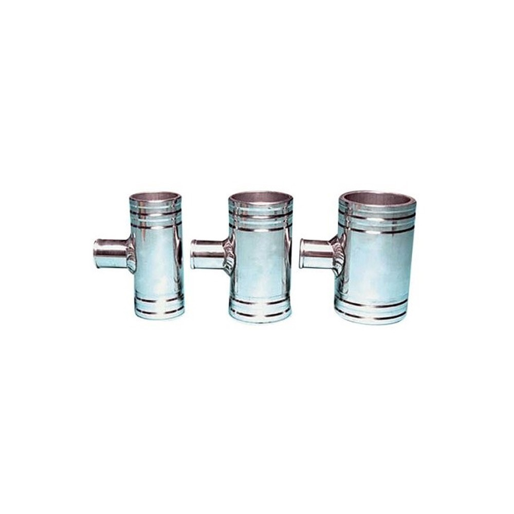 T in aluminum for 38mm hose - REV-TP38 - TK-04FP38T25 - 3661768402559