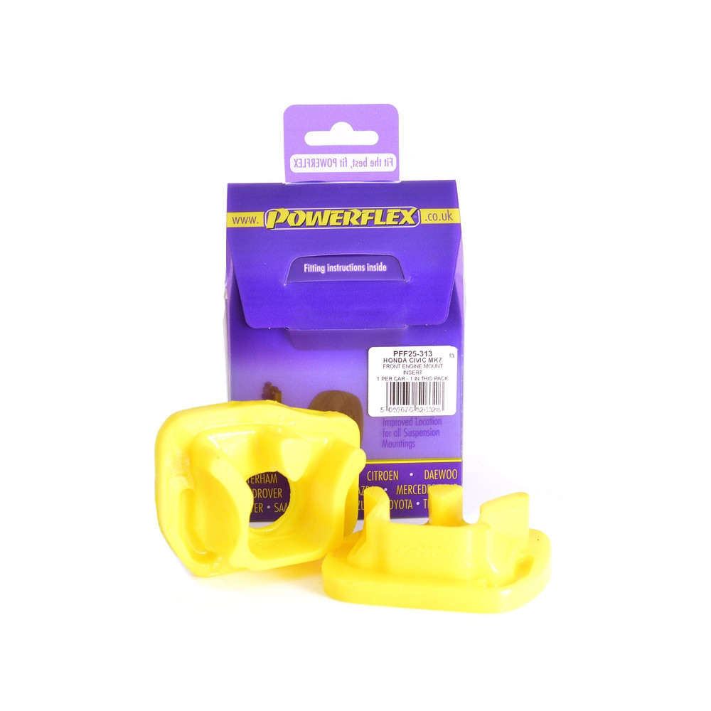 Silentbloc Powerflex pentru motorul din față al modelului Honda Civic Type R EP3 MK7, anii 2001-2005 (1 bucată) - PF-F25313 - PFF25-313 - 5055676526328