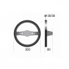 Sparco R215 black suede steering wheel