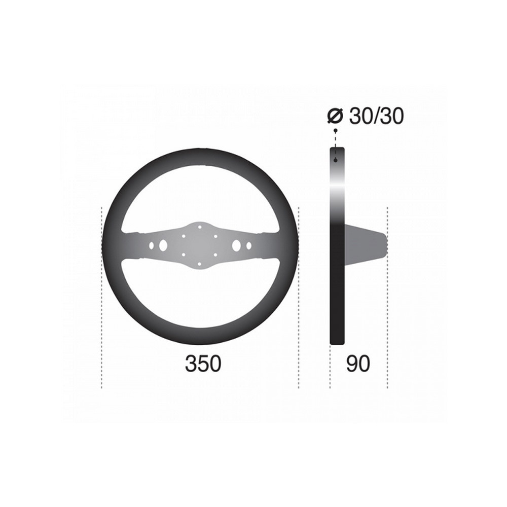 Sparco R215 black suede steering wheel - 015R215CSN - 015R215CSN - 8033280067441