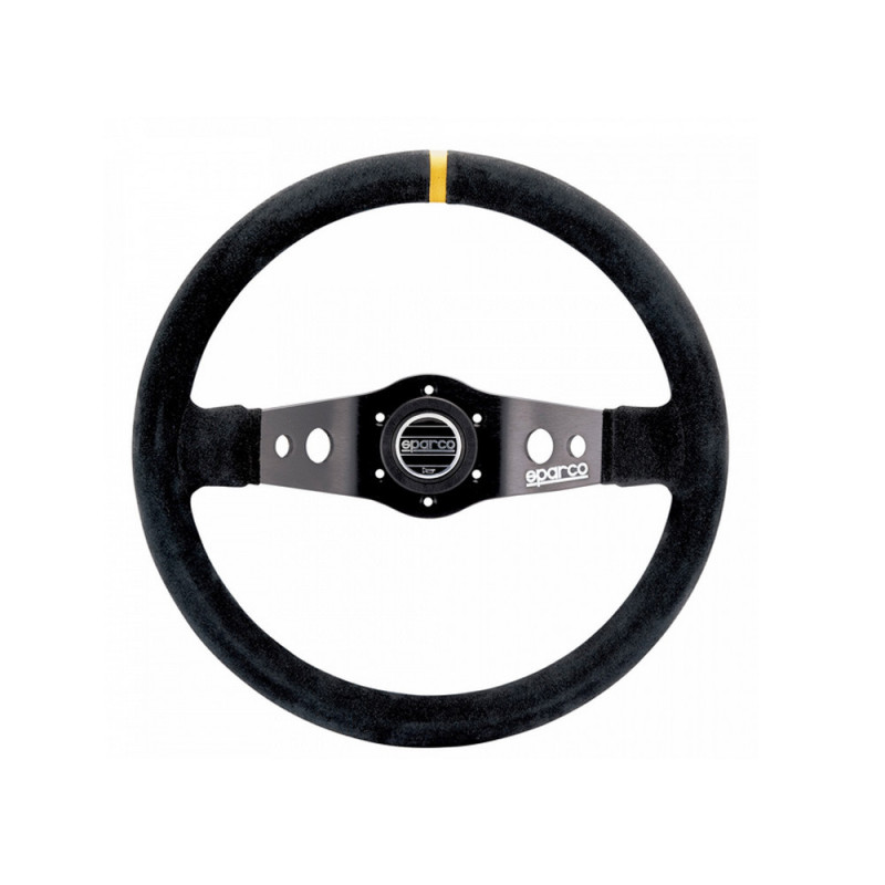 Sparco R215 zwart lederen stuur - 015R215CSN - 015R215CSN - 8033280067441
