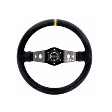 Sparco R215 zwart lederen stuur - 015R215CSN - 015R215CSN - 8033280067441