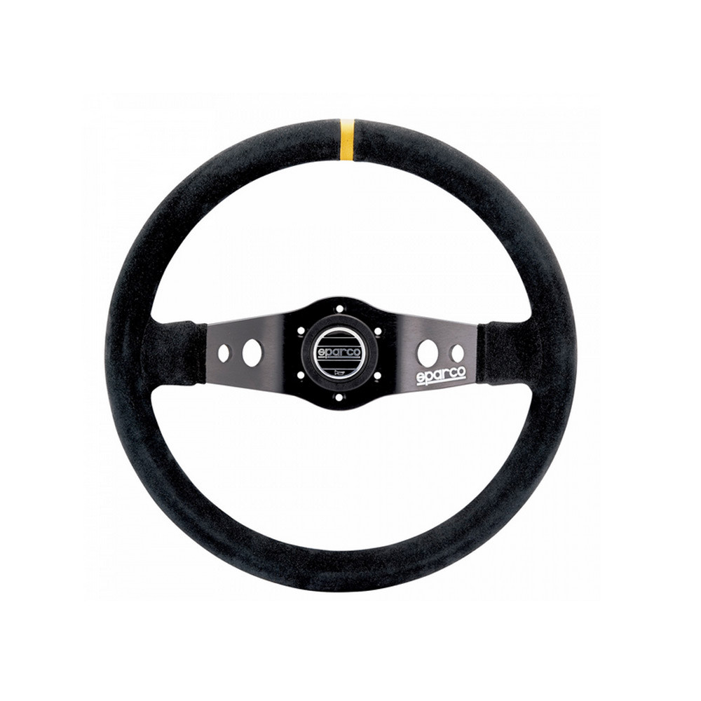 Sparco R215 zwart lederen stuur - 015R215CSN - 015R215CSN - 8033280067441