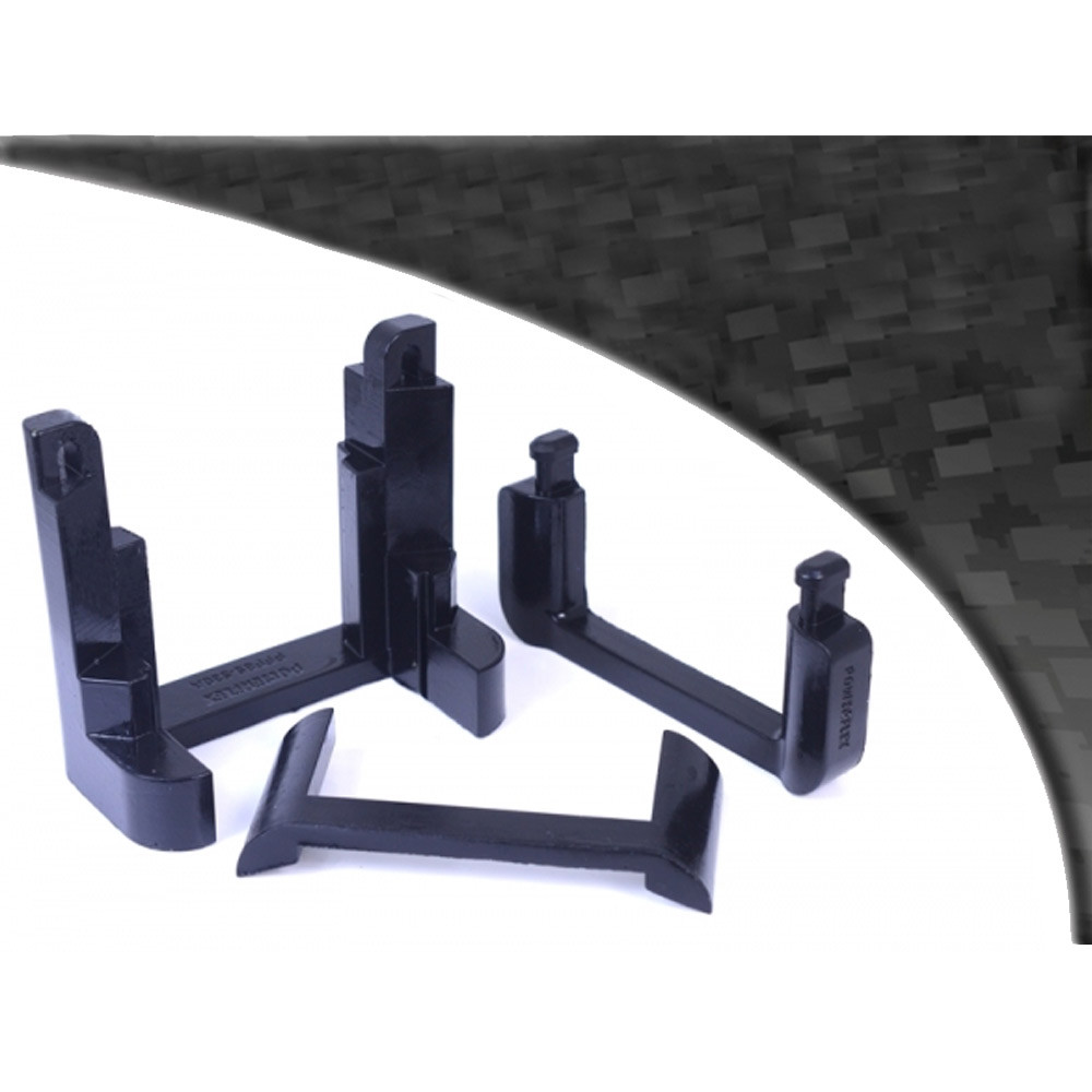 Silent bloc Powerflex Zwart Inlegsteun Transmissie Volkswagen Golf 5 (2003-2009) - PF-F85530N - PFF85-530BLK - 5055676510952
