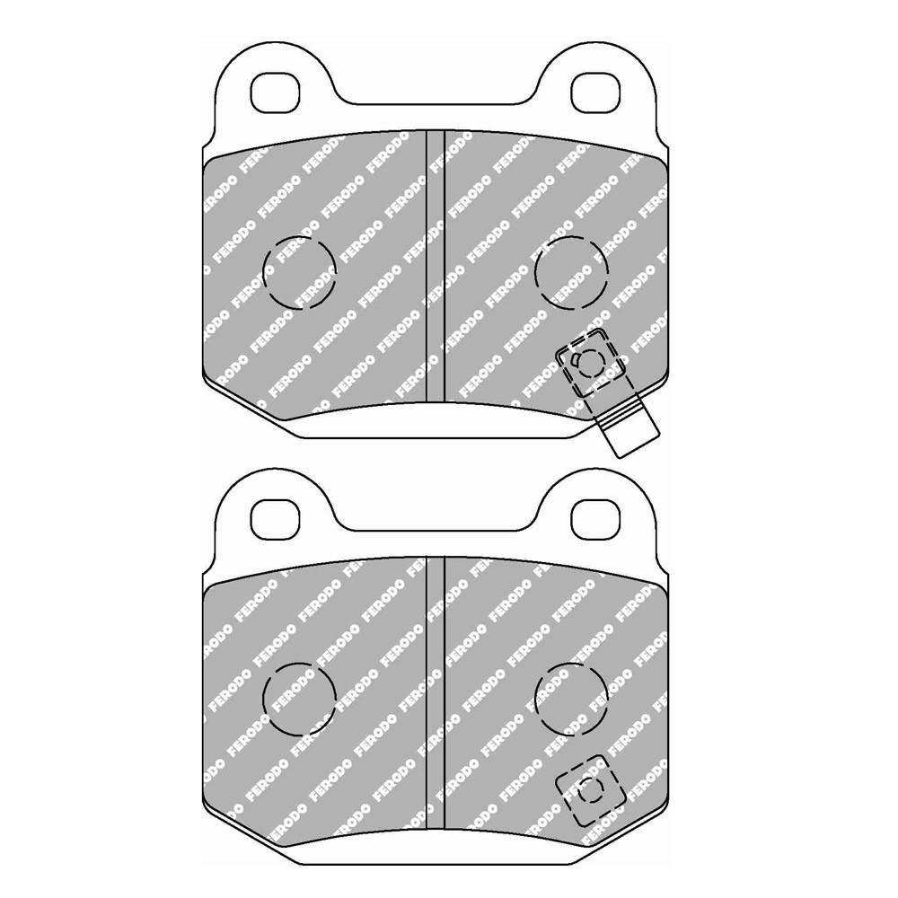 Plaquettes de frein Ferodo DS Performance arrière pour INFINITI FX 45 02.03 - 12.08 étrier BREMBO - F-DS1562P - FDS1562 DS PERF - 3661768789834