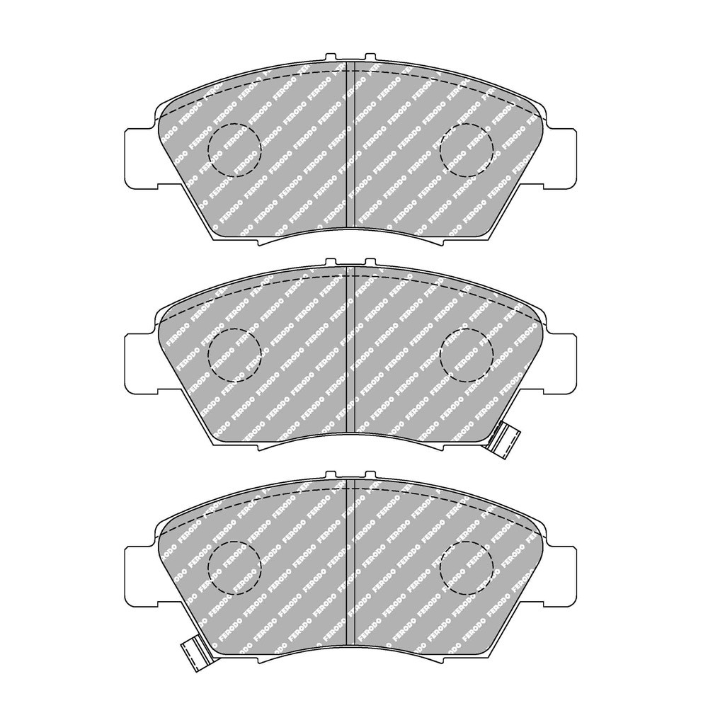 Pastiglie freno anteriori Ferodo DS Performance per HONDA Civic 1.5 i 16V 10.91 - 11.95 pinza AKEBONO - F-DS776P - FDS776 DS PERF - 3661768790700