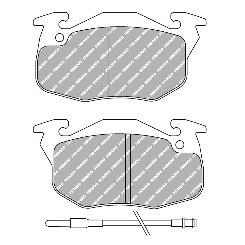 Plaquettes de frein Ferodo DS Performance avant pour CITROEN AX 11 4x4 06.91 - 07.92 étrier ATE - F-DS393P - FDS393 DS PERF - 3661768834732