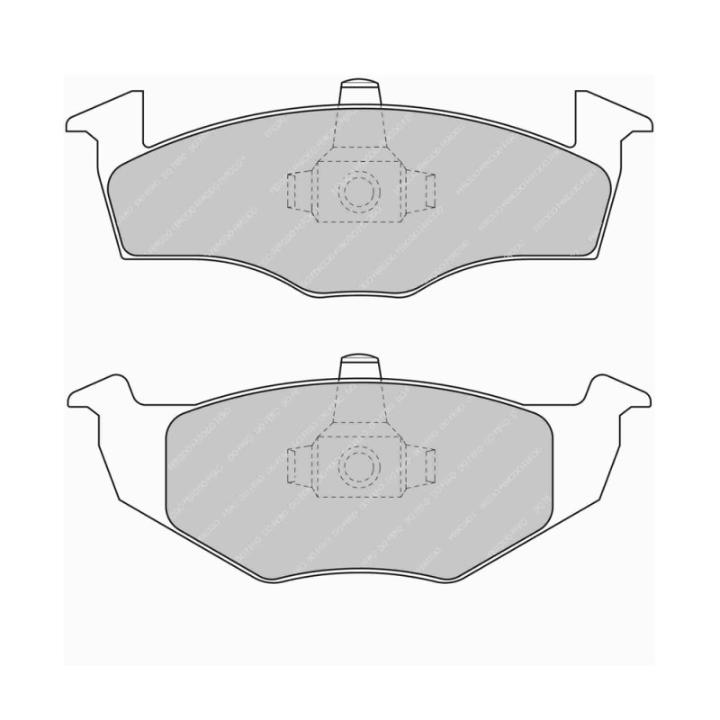Ferodo DS Performance remblokken voor SEAT CORDOBA 1.0 i 09.96 - 06.99 VW remklauw - F-DS1288P - FDS1288 DS PERF - 3661768789469