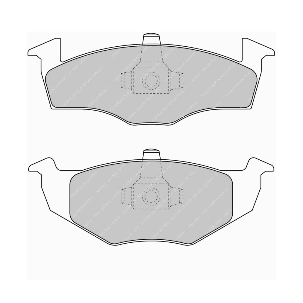 Plaquettes de frein Ferodo DS Performance avant pour SEAT CORDOBA 1.0 i 09.96 - 06.99 étrier VW - F-DS1288P - FDS1288 DS PERF - 3661768789469