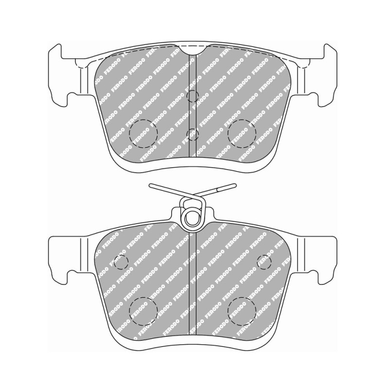 Ferodo DS Performance brake pads rear for AUDI A3 1.0 TFSI 07.16 -  caliper ATE - F-DS4434P - FDS4434 DS PERF - 3661768790335