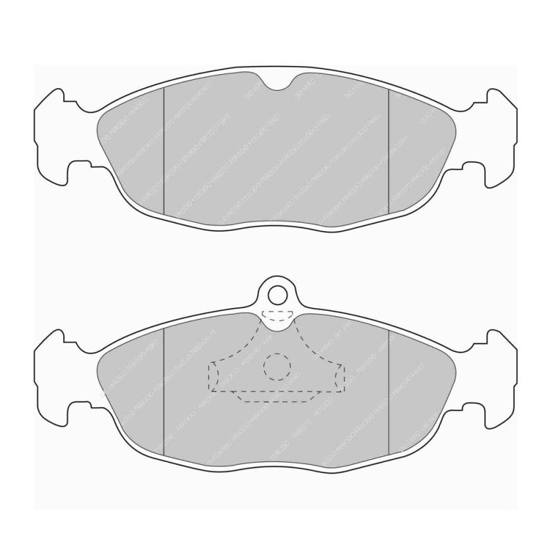 Ferodo DS Performance remblokken voor DAEWOO LANOS 01. Mei 05.97 - remklauw ATE - F-DS732P - FDS732 DS PERF - 3661768790632