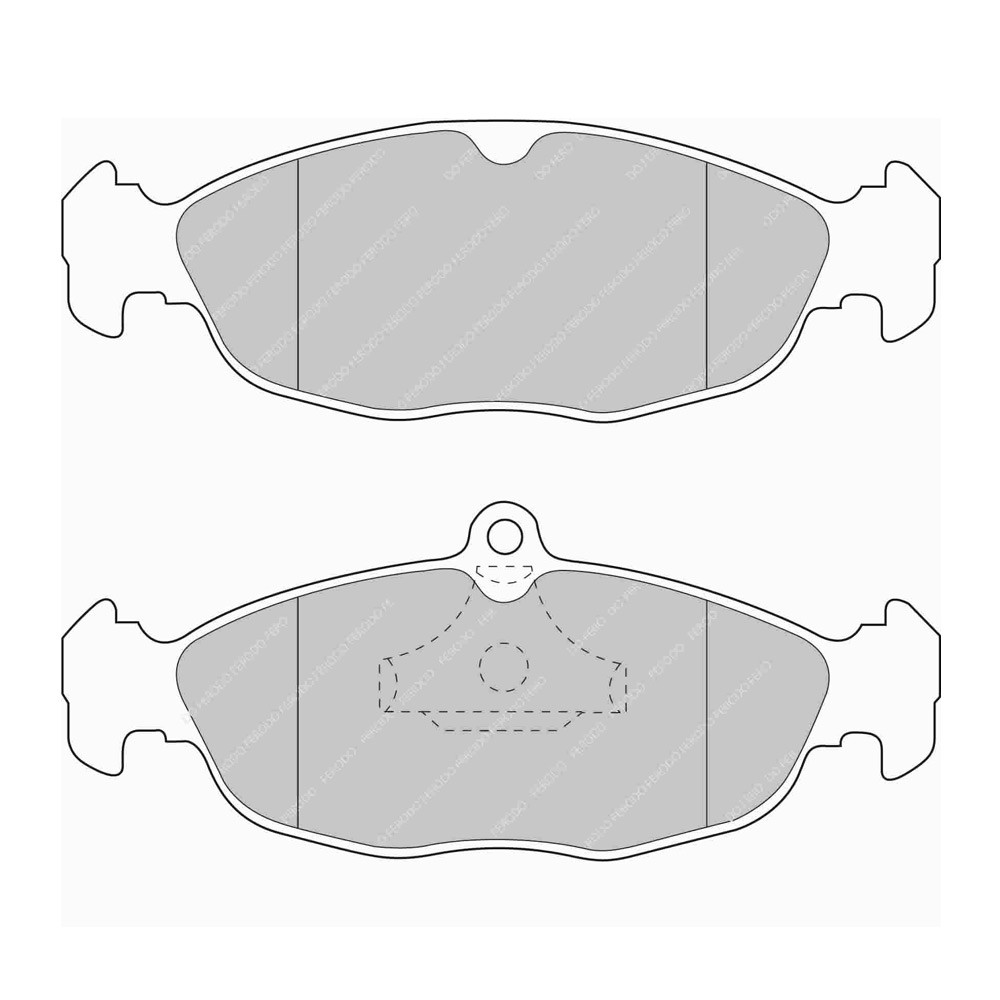 Ferodo DS Performance remblokken voor DAEWOO LANOS 01. Mei 05.97 - remklauw ATE - F-DS732P - FDS732 DS PERF - 3661768790632