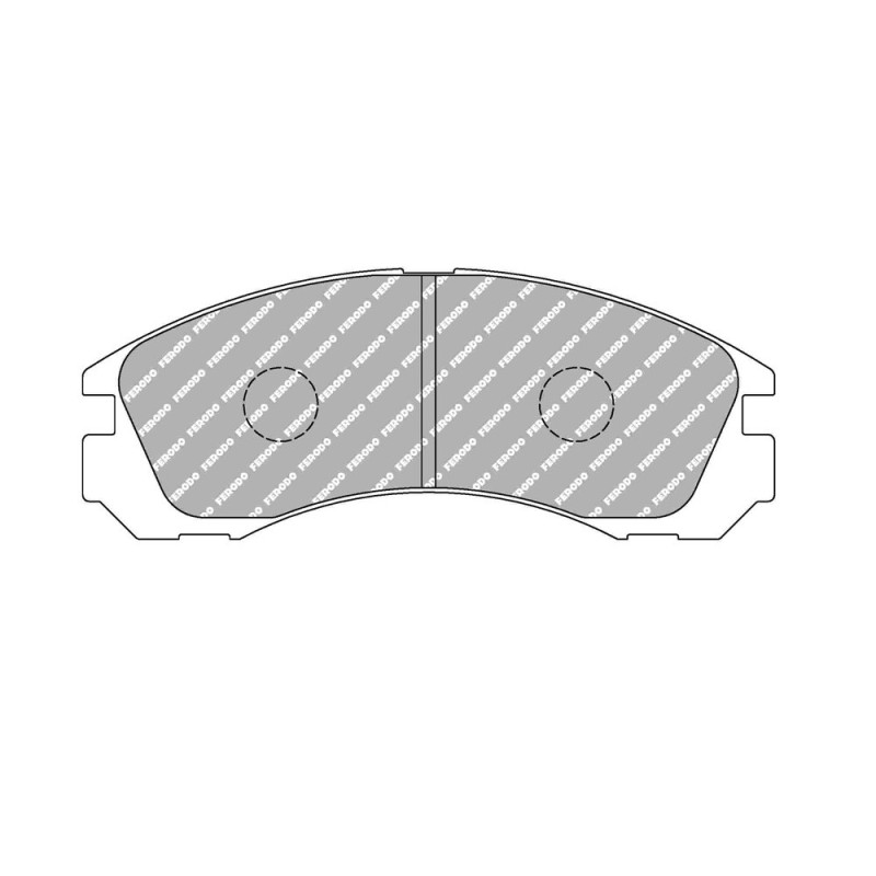 Ferodo DS Performance remblokken voor MITSUBISHI Galant 2.5 V6-24 4x4 11.92 - 08.96 AKEBONO remklauw - F-DS765P - FDS765 DS PERF - 3661768790656