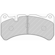 Ferodo DS Performance-remblokken voor FORD AUSTRALIA (FPV) BF Brembo 6POT-voor en 01.06-remklauw achter BREMBO - F-DS4212P - FDS4212 DS PERF - 3661768790229