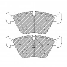 Pastiglie freno anteriori Ferodo DS Performance per BMW M3 3.0 08.94 - 09.95 pinza ATE