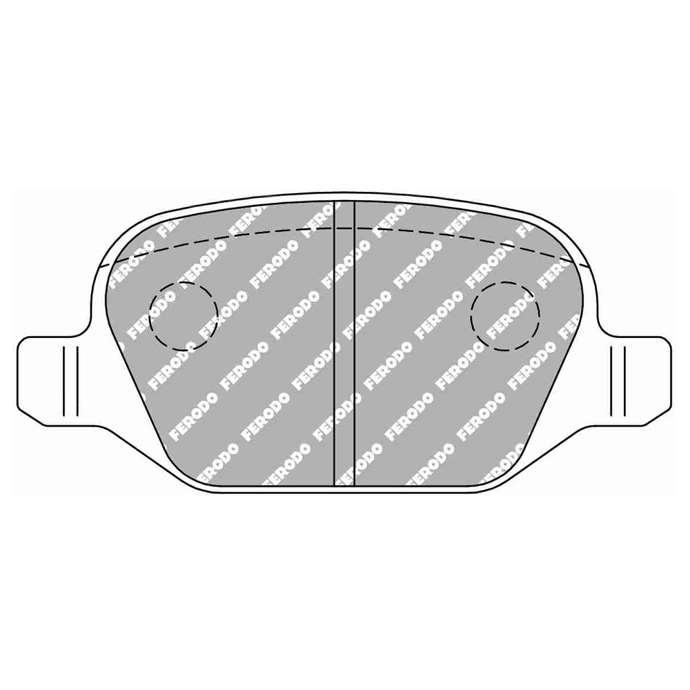 Pastiglie freno posteriore Ferodo DS Performance per ALFA ROMEO 147 1.6 16V 01.01 - 03.10 pinza LUCAS/TRW - F-DS1349P - FDS1349 DS PERF - 3661768789629
