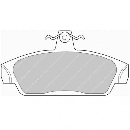 Plaquettes de frein Ferodo DS Performance avant pour MG MG TF 115 03.02 -  étrier LUCAS/TRW