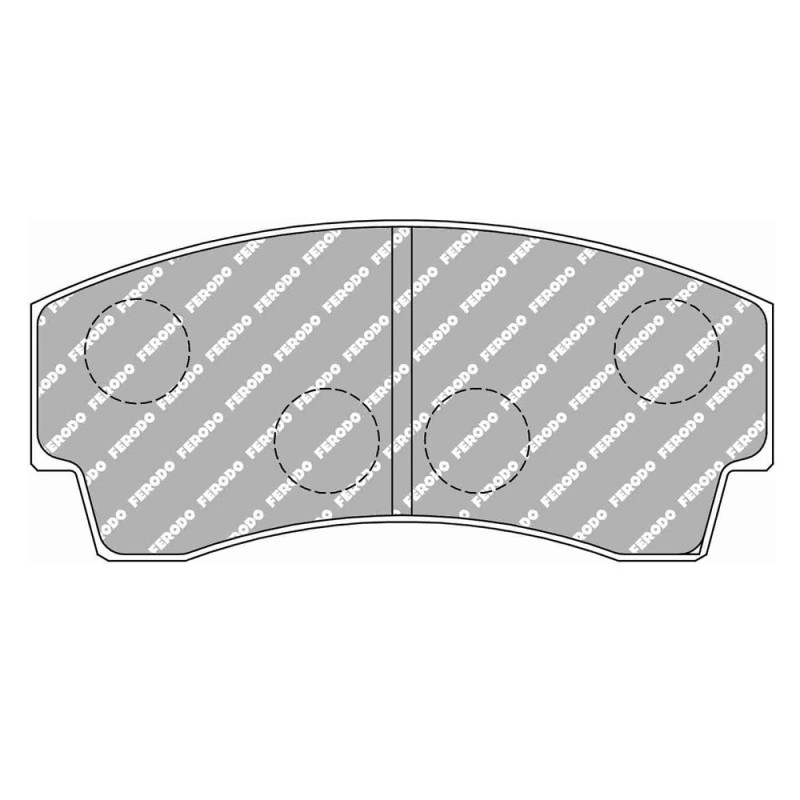 Ferodo DS Performance remblokken voor PEUGEOT 206 1.6 XS 01.98 - 12.00 - F-DSR219P - FDSR219 DS PERF - 3661768791059