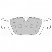 Ferodo DS Performance brake pads front for BMW 3 Series 323 i 2.5 03.95 - 02.98 caliper ATE
