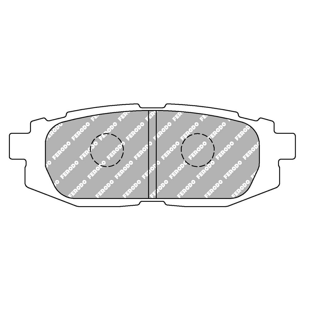 Ferodo DS Performance brake pads rear for SCION FR-S Coupe 2.0 03.12 -  caliper NBK - F-DS4187P - FDS4187 DS PERF - 3661768790212