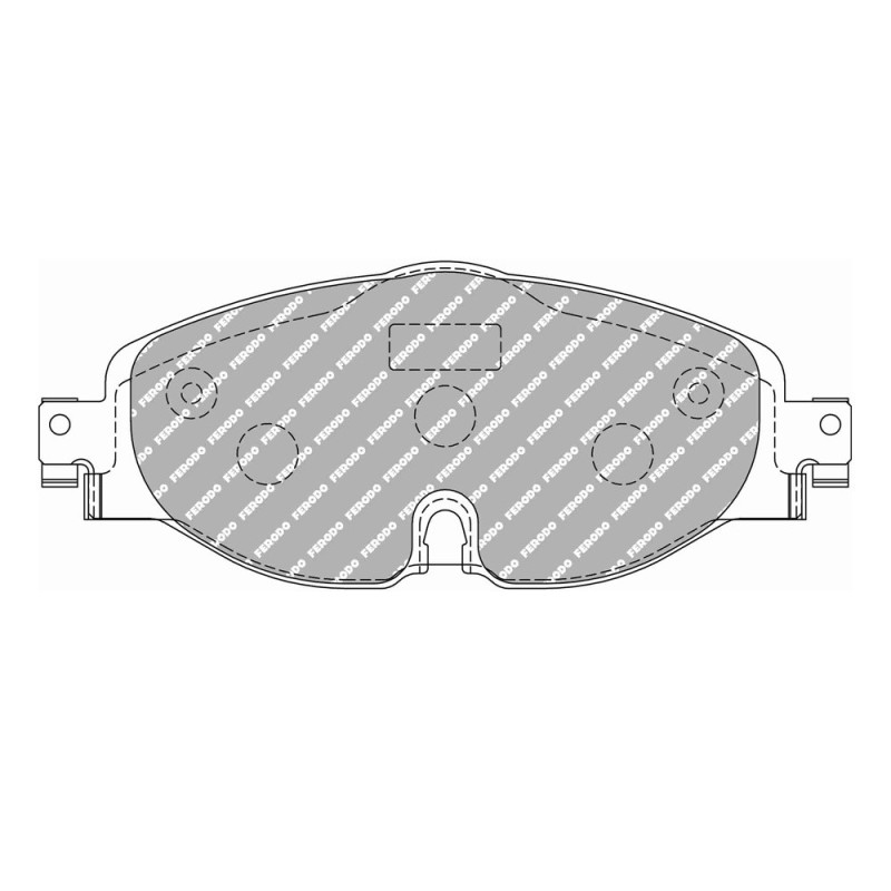 Ferodo DS Performance remblokken voor AUDI A3 1.0 TFSI 07.16 - TRW remklauw - F-DS4433P - FDS4433 DS PERF - 3661768790328
