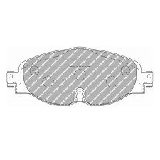 Ferodo DS Performance remblokken voor AUDI A3 1.0 TFSI 07.16 - TRW remklauw - F-DS4433P - FDS4433 DS PERF - 3661768790328