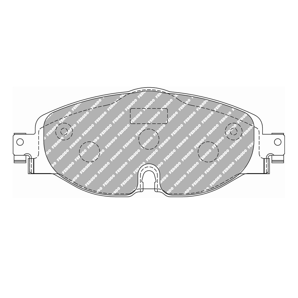Pastiglie freno anteriori Ferodo DS Performance per AUDI A3 1.0 TFSI 07.16 - pinza TRW - F-DS4433P - FDS4433 DS PERF - 3661768790328