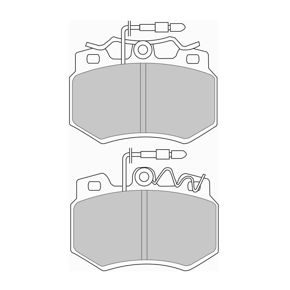 Pastiglie freno anteriori Ferodo DS Performance per CITROEN AX 1.4 GTi 06.91 - 12.96 pinza LUCAS/TRW - F-DS434P - FDS434 DS PERF - 3661768790274