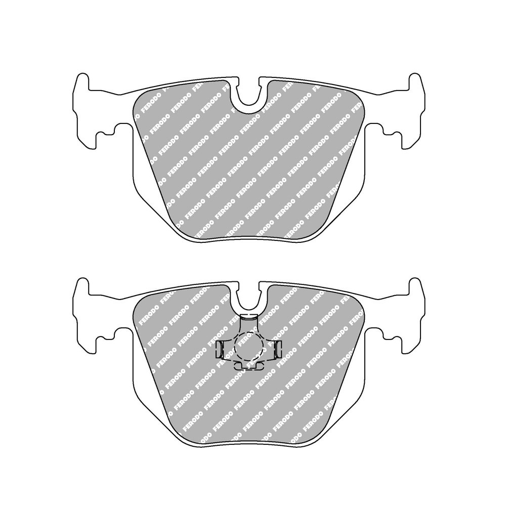 Ferodo DS Performance brake pads rear for BMW M3 M3 3.2 10.95 - 04.99 caliper ATE - F-DS857P - FDS857 DS PERF - 3661768790809