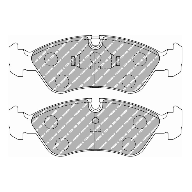 Ferodo DS Performance remblokken voor DAEWOO Espero 1.5 16V 10.93 - 09.94 remklauw ATE - F-DS584P - FDS584 DS PERF - 3661768790489