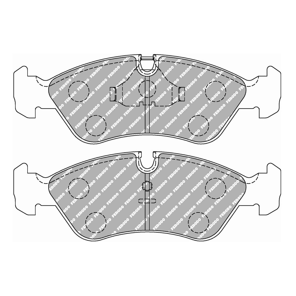 Ferodo DS Performance remblokken voor DAEWOO Espero 1.5 16V 10.93 - 09.94 remklauw ATE - F-DS584P - FDS584 DS PERF - 3661768790489