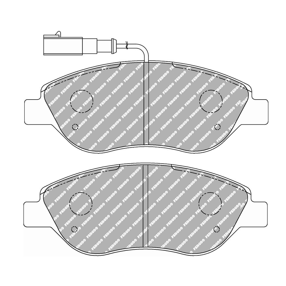 Pastiglie freno anteriori Ferodo DS Performance per ALFA ROMEO MiTo 1.4 Turbo MultiAir 10.09 - pinza BOSCH - F-DS1468P - FDS1468 DS PERF - 3661768789766