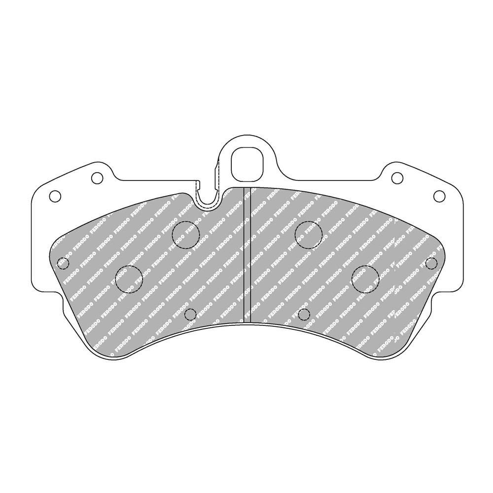 Plaquettes de frein Ferodo DS Performance avant pour PORSCHE CAYENNE 3.0 TDI 02.09 -  étrier BREMBO - F-DS1625P - FDS1625 DS PERF - 3661768789872