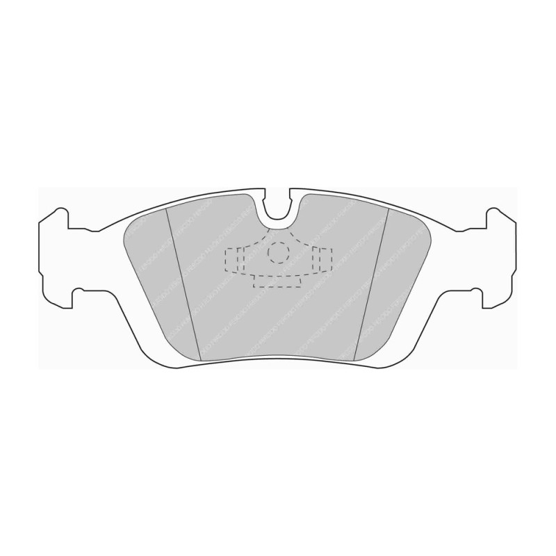 Ferodo DS Performance voorremblokken voor BMW 3 Serie 316 i remklauw 09.90 - 09.93 ATE - F-DS725P - FDS725 DS PERF - 3661768790601