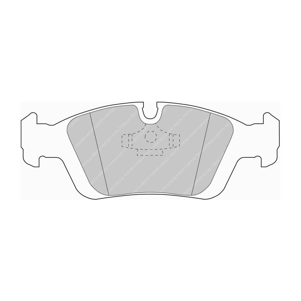 Plaquettes de frein Ferodo DS Performance avant pour BMW 3 Series 316 i 09.90 - 09.93 étrier ATE - F-DS725P - FDS725 DS PERF - 3661768790601