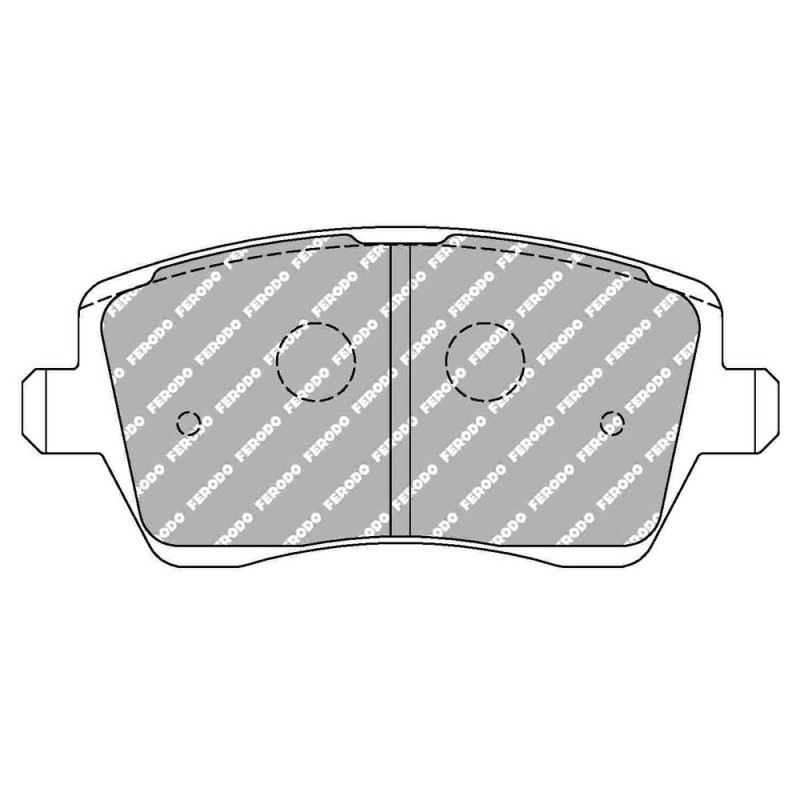 Ferodo DS Performance voorremblokken voor NISSAN Micra 1.2 i K12 16V 01.03 - 06.10 remklauw LUCAS/TRW - F-DS1617P - FDS1617 DS PERF - 3661768789865