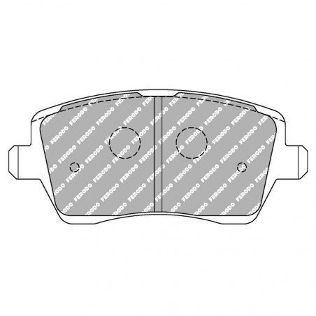 Plaquettes de frein Ferodo DS Performance avant pour NISSAN Micra 1.2 i K12 16V 01.03 - 06.10 étrier LUCAS/TRW