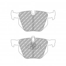 Ferodo DS Performance brake pads rear for BMW 3 Series 320 d 09.05 - 12.11 caliper LUCAS/TRW
