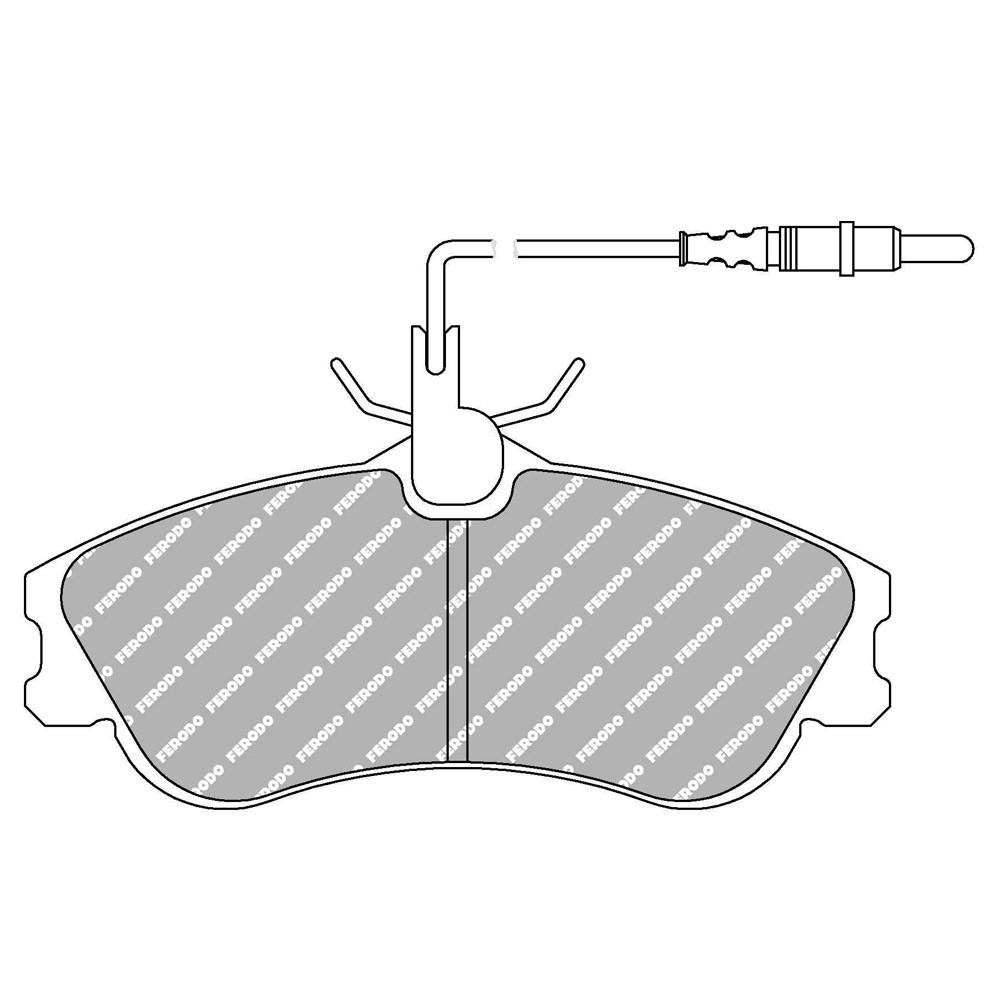 Plăcuțe de frână Ferodo DS Performance față pentru CITROEN Berlingo 1.1 i 07.96 – etrier de frână LUCAS/TRW - F-DS1112P - FDS1112 DS PERF - 3661768789391
