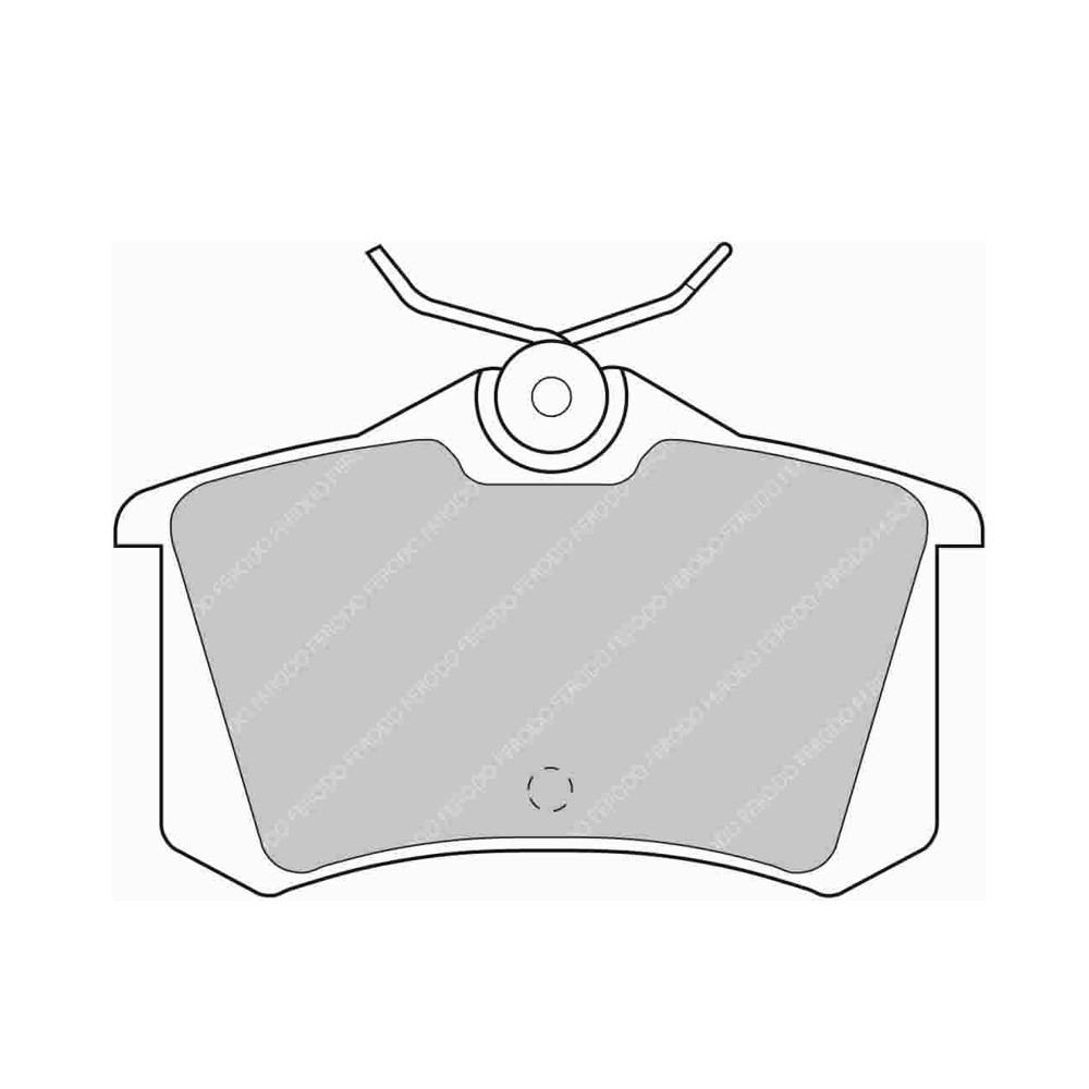 Plăcuțe de frână Ferodo DS Performance spate pentru LANCIA Delta 2.0 16V HF Evo Integrale 06.93 - 01.94, etrier LUCAS/TRW - F-DS726P - FDS726 - 3661768790618