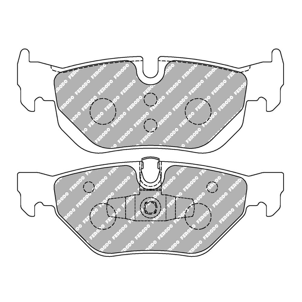Ferodo DS Performance brake pads rear for BMW 1 Series 120d Coupe' 10.07 -  caliper ATE - F-DS1807P - FDS1807 DS PERF - 3661768790052