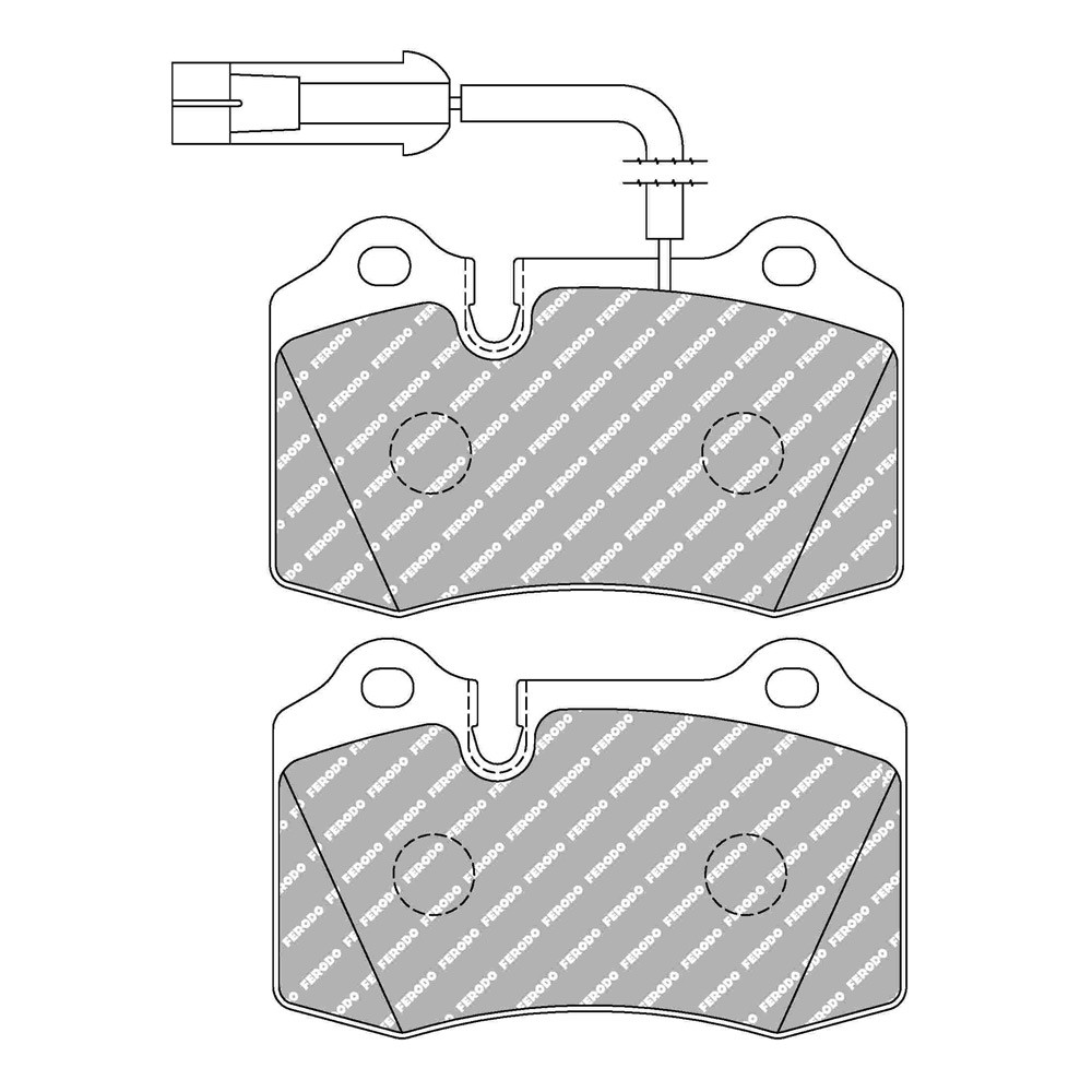 Ferodo DS Performance brake pads front for ALFA ROMEO 156 3.2 GTA 03.02 - 09.05 caliper BREMBO - F-DS721P - FDS721 DS PERF - 3661768790595