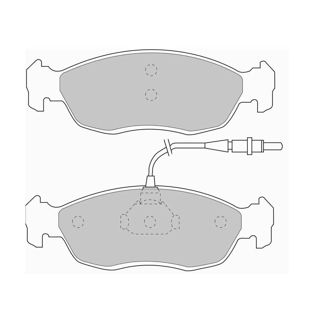 Ferodo DS Performance brake pads front for PEUGEOT 106 01. Jun 01.94 - 04.96 caliper BENDIX - F-DS876P - FDS876 DS PERF - 3661768790823