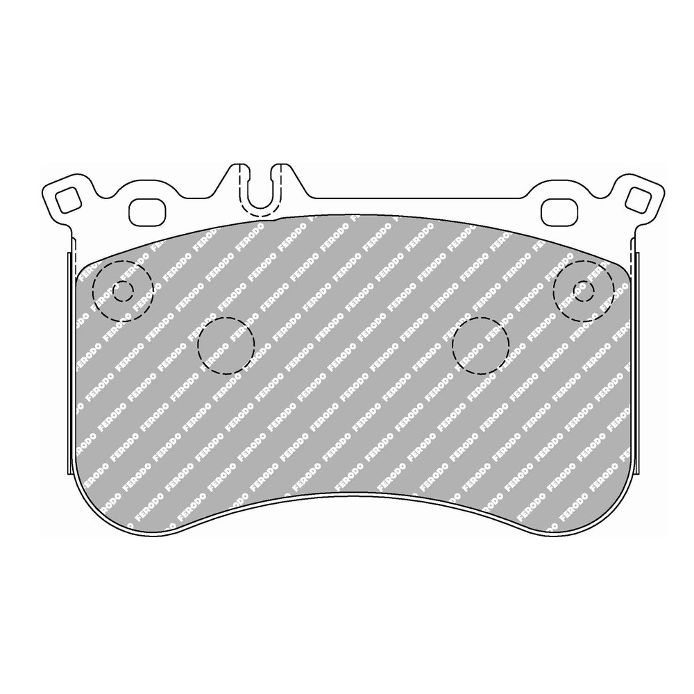 Ferodo DS Performance brake pads front for MERCEDES A-CLASS A 45 AMG 4-matic (176.052) 06.13 - 06.15 caliper BREMBO - F-DS4806P - FDS4806 DS PERF - 3661768790410