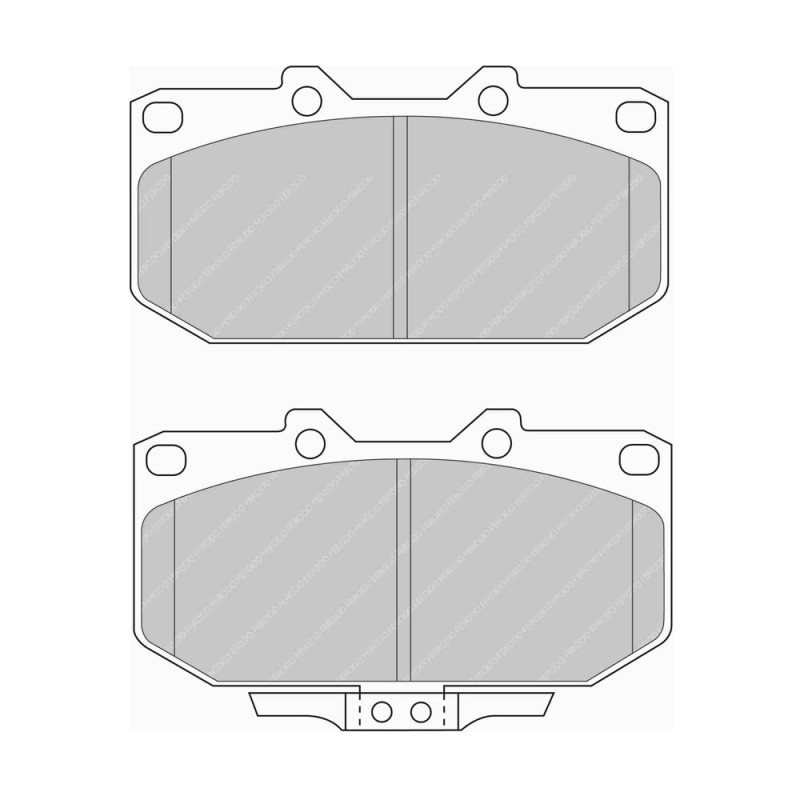 Ferodo DS Performance voorremblokken voor NISSAN 200 SX 2.0 i 16V Turbo 10.93 - 12.99 remklauw SUMITOMO - F-DS986P - FDS986 DS PERF - 3661768790892
