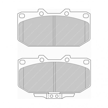Plaquettes de frein Ferodo DS Performance avant pour NISSAN 200 SX 2.0 i 16V Turbo 10.93 - 12.99 étrier SUMITOMO