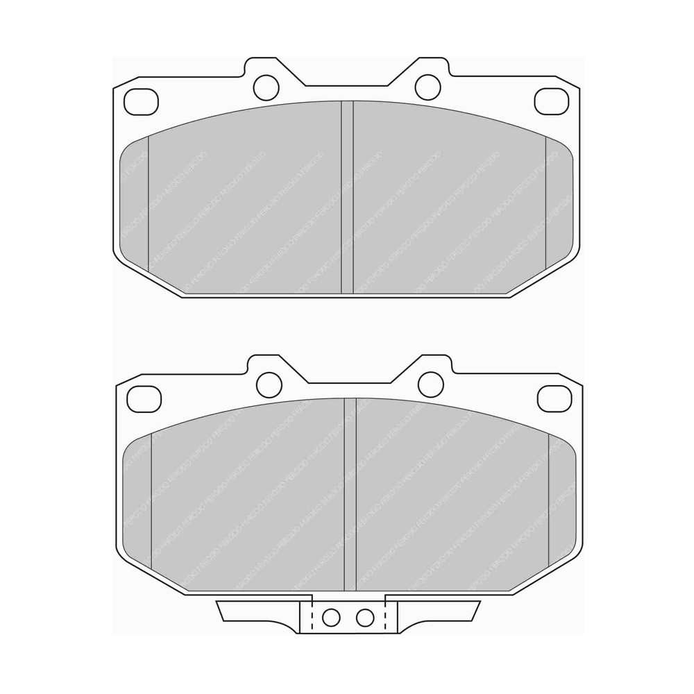 Ferodo DS Performance brake pads front for NISSAN 200 SX 2.0 i 16V Turbo 10.93 - 12.99 caliper SUMITOMO - F-DS986P - FDS986 DS PERF - 3661768790892